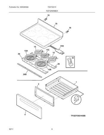 Diagram for FGEF3031KQD