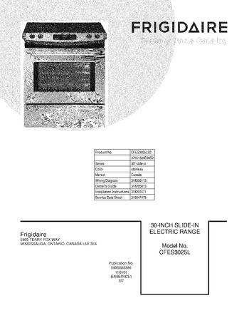 Diagram for CFES3025LS2