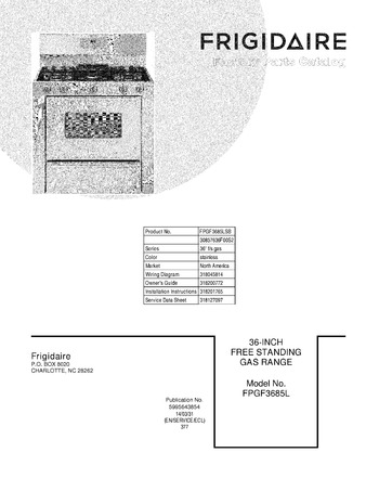 Diagram for FPGF3685LSB