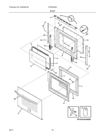 Diagram for FGDS3065KWE