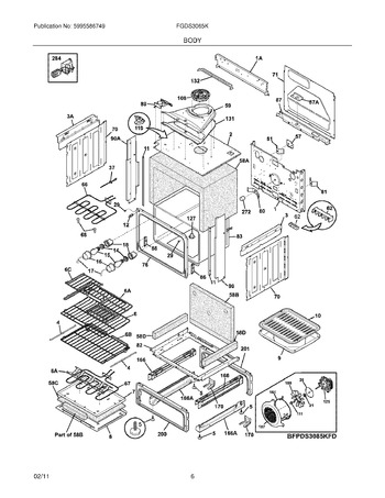 Diagram for FGDS3065KWE