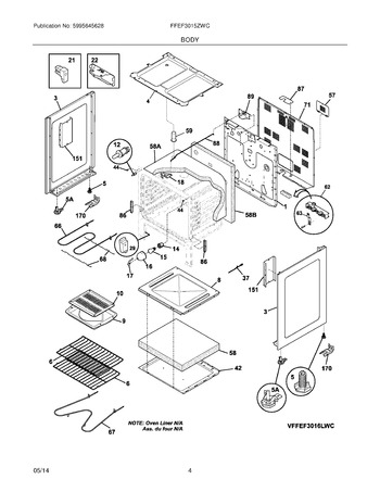 Diagram for FFEF3015ZWC