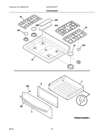 Diagram for DGGF3042KFP