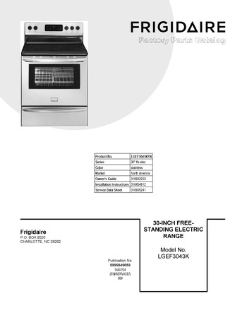 Diagram for LGEF3043KFN