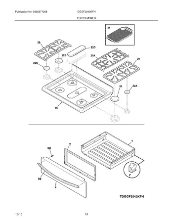 Diagram for DGGF3042KFH