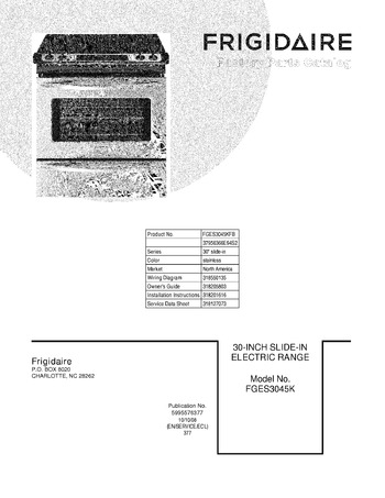 Diagram for FGES3045KFB