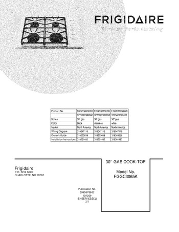 Diagram for FGGC3065KSB