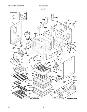 Diagram for FGEF3057KFE