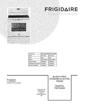 Diagram for FGEF3034KWE