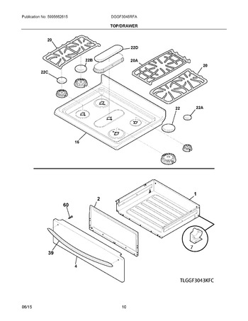 Diagram for DGGF3045RFA