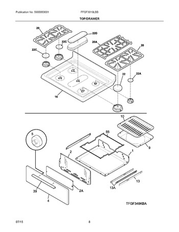 Diagram for FFGF3019LBB