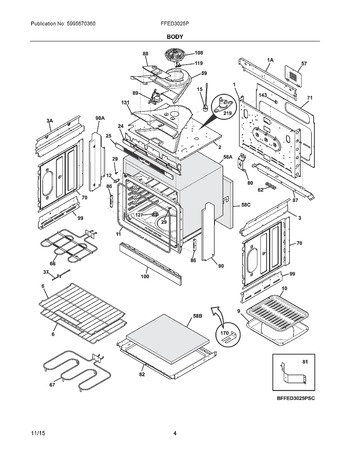 Diagram for FFED3025PWE