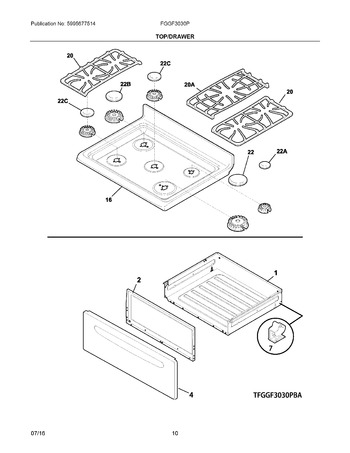 Diagram for FGGF3030PWC