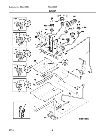 Diagram for FGGF3058RBC