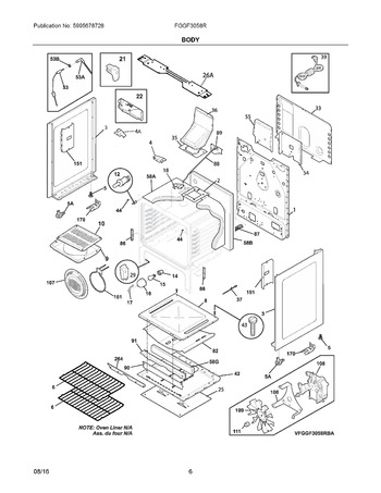 Diagram for FGGF3058RBC