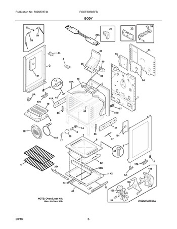 Diagram for FGGF3060SFB