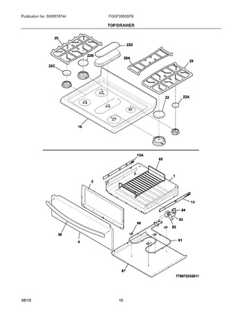 Diagram for FGGF3060SFB