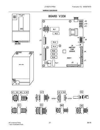 Frigidaire Refrigerator Lfhb2741pfba Dispenser Control User Interface 242058229 for sale online