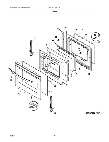 Diagram for FFGF3054TDA