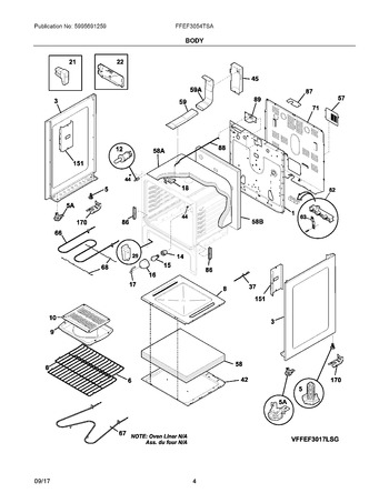 Diagram for FFEF3054TSA