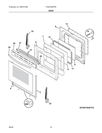 Diagram for FGGF3059TFB