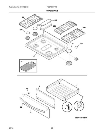 Diagram for FGGF3047TFB