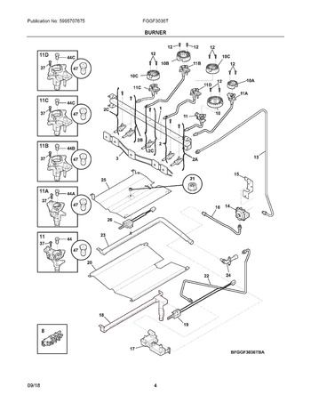 Diagram for FGGF3036TBC