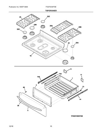 Diagram for FGGF3036TDE