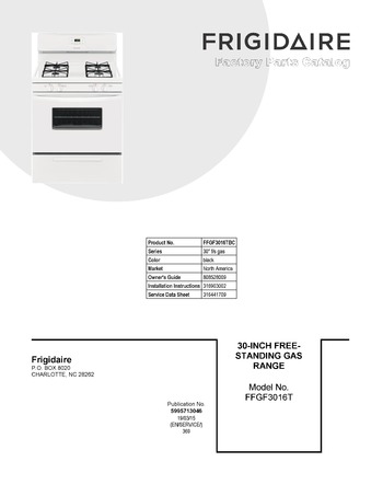 Diagram for FFGF3016TBC