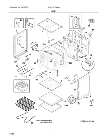 Diagram for CFEF3016VWA