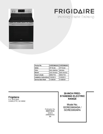 Diagram for GCRE3060ADA