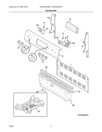 Diagram for GCRE3060AFA