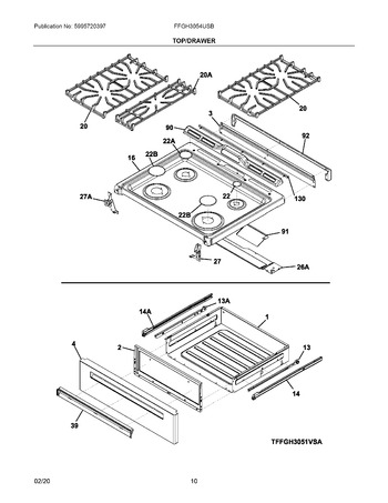 Diagram for FFGH3054USB