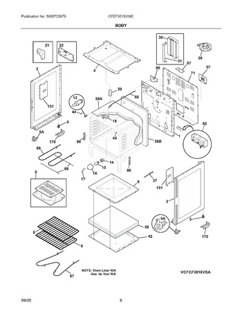 Diagram for CFEF3016VWC