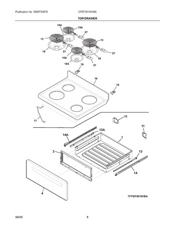 Diagram for CFEF3016VWC