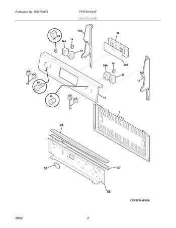 Diagram for FFEF3016VSF