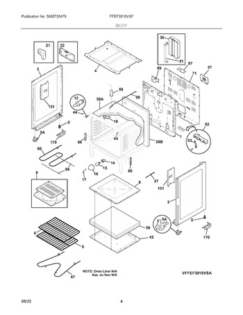 Diagram for FFEF3016VSF