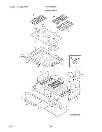 Diagram for FGDS3065KWD