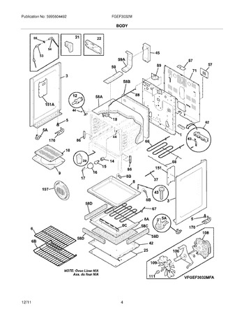 Diagram for FGEF3032MWB