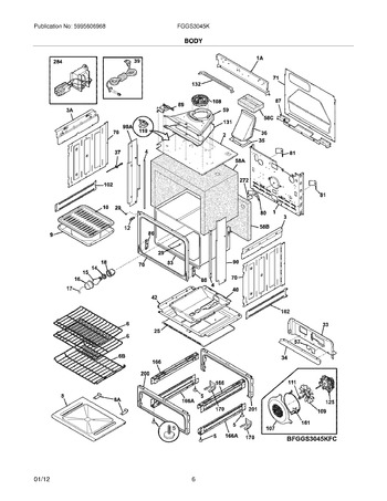 Diagram for FGGS3045KWE