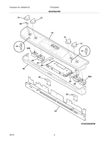 Diagram for FGES3045KWE