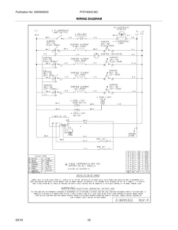 Diagram for FFEF4005LWC