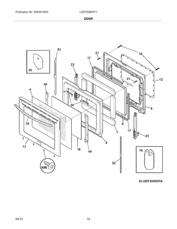 Diagram for LGEF3045KFH