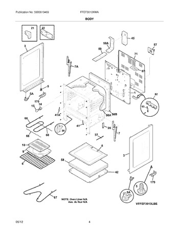 Diagram for FFEF3013XWA