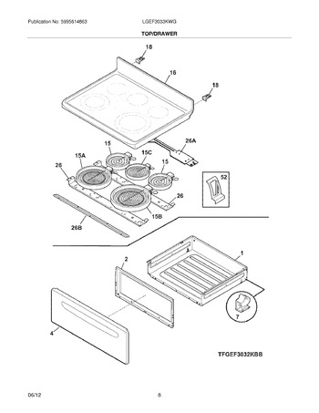 Diagram for LGEF3033KWG