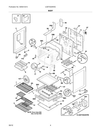 Diagram for LGEF3033KBG