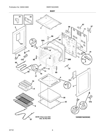 Diagram for WWEF3005XWB