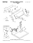 Diagram for 01 - Top And Console Parts