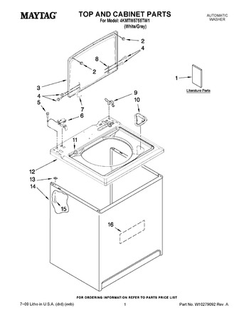 Diagram for 4KMTW5755TW1