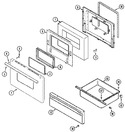 Diagram for 03 - Door/drawer (je3521wrv)